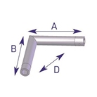 Angle 2 Directions en L pour structure scénique monotube ASD - EX5022
