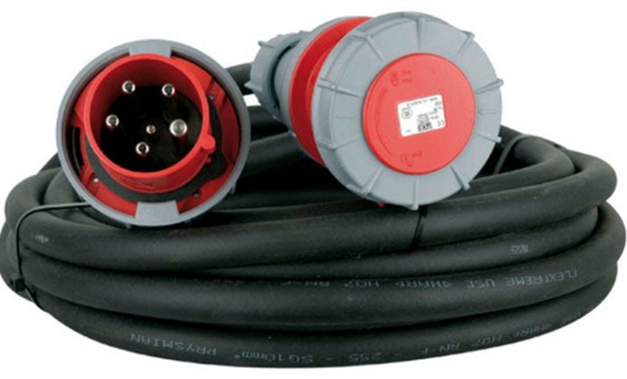 Câble 32A triphasé sur fiche P17 - L : 20m