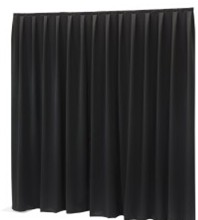 Pendrillon de scène noir L : 3m x H : 6m