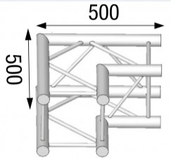 Angle 2 Directions en L  pour structure scénique ASD - ASZ 31FC