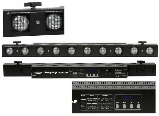 Projecteur Sunstrip 10x 75 watts – dmx – STARWAY – STAGELITE 